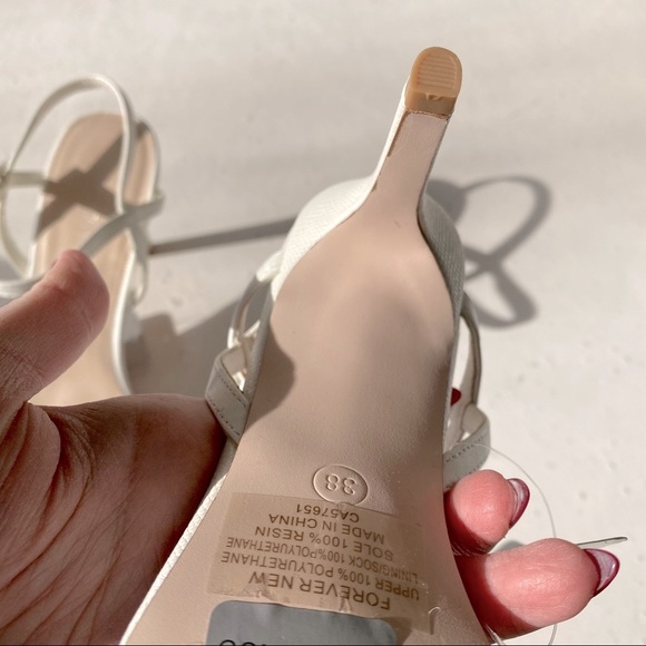 New embellished crystal white heels wedding party - Picture 8 of 12